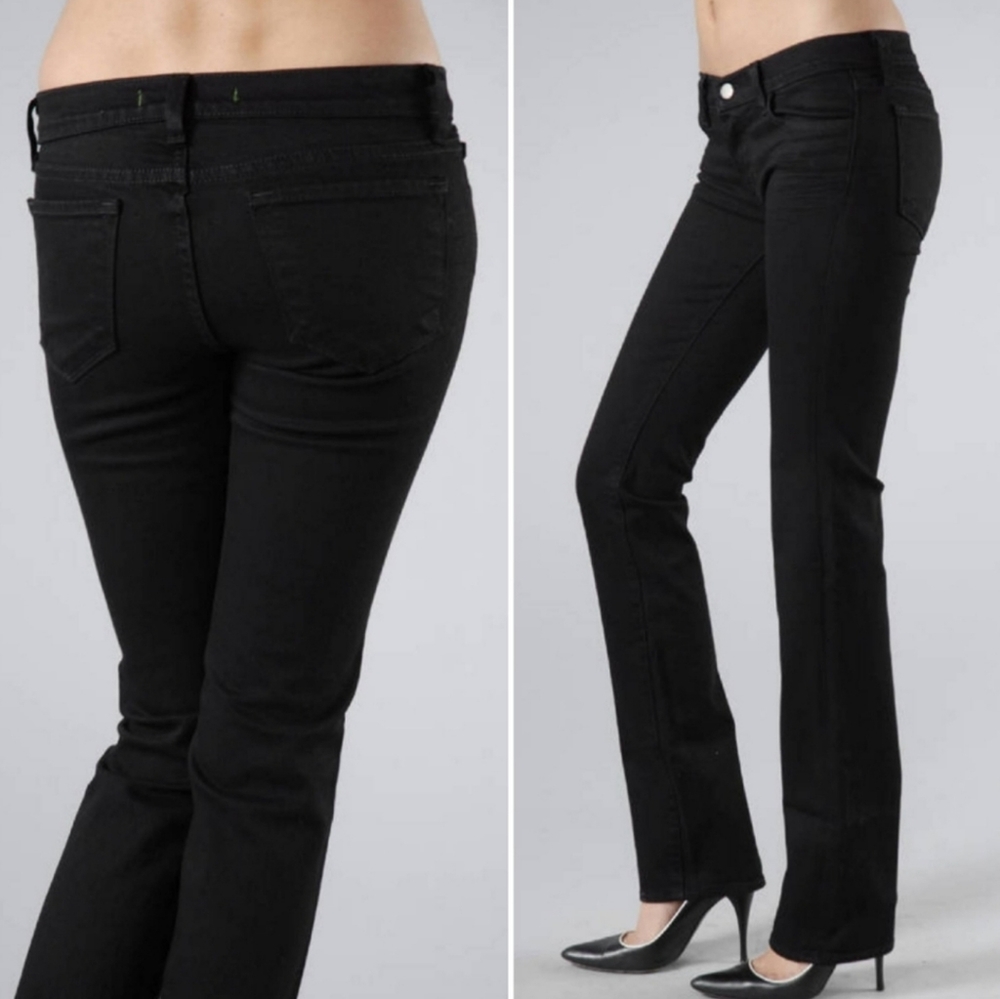 NWT! J.Brand $228 Black Jude Low Rise Slim Straight Leg Jeans 22